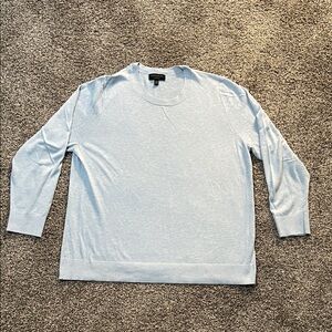 Banana Republic Pale Blue Lightweight Crewneck Pullover XXL Forever Sweater
